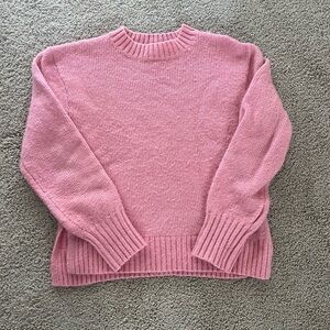 H&M Soft Pink Crew Neck Sweater